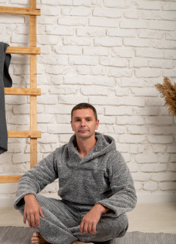 Чоловіча махрова піжама з каптуром та кишенями V.O.G. (254858161)