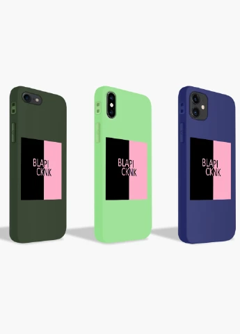 Чехол силиконовый Apple Iphone 7 plus Блэк Пинк (BlackPink) Белый (17364-1345) MobiPrint (219509470)