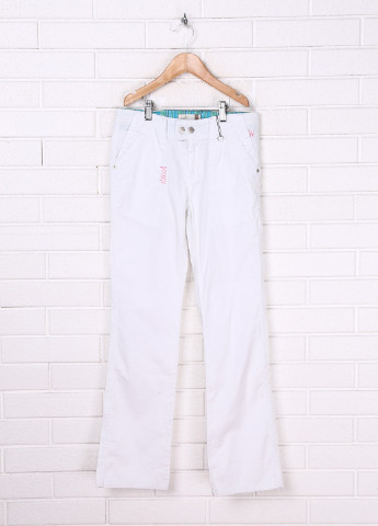 Белые кэжуал летние прямые брюки Sprider