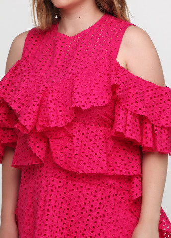 Рожева кежуал сукня з відкритими плечима By Very однотонна