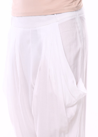 Белые кэжуал летние галифе брюки Creative Elegance