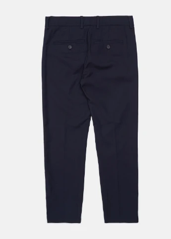 Темно-синие кэжуал летние брюки H&M