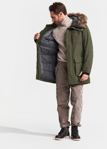 Оливковая (хаки) зимняя куртка Didriksons