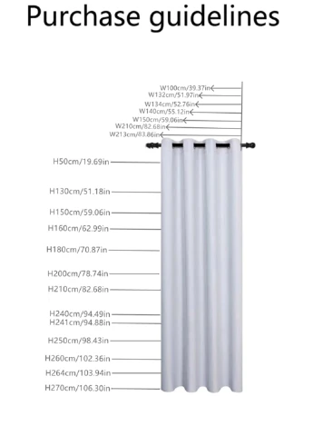 Штори, 100х200 см SHEIN (311626427)