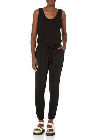 Комбінезон Daily Ritual комбінезон-брюки однотонний чорний кежуал район