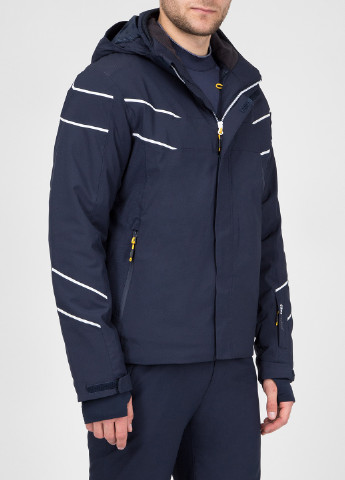 Темно-синяя зимняя куртка лыжная CMP MAN JACKET ZIP HOOD