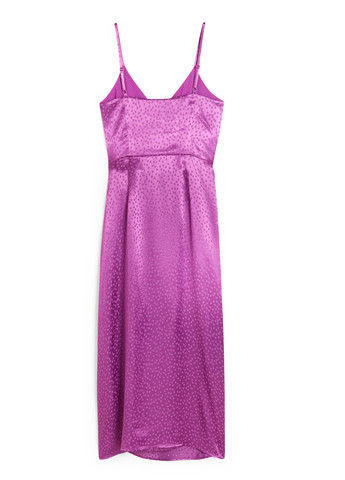 Фіолетова кежуал сукня на запах C&A з абстрактним візерунком