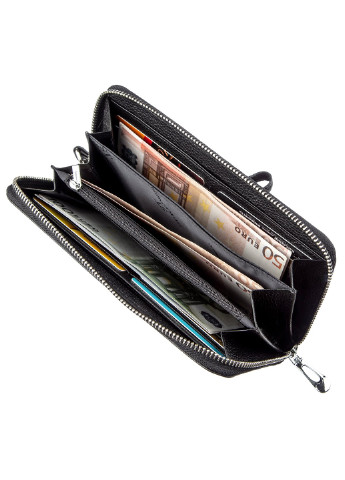 Жіночий шкіряний гаманець-клатч 10х19,5 см st leather (252128542)