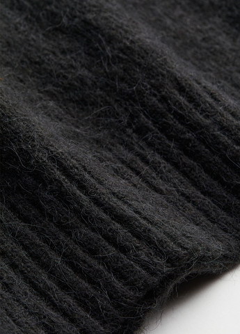 Чорна кежуал сукня сукня светр H&M однотонна