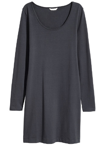 Темно-сіра кежуал сукня футляр H&M однотонна