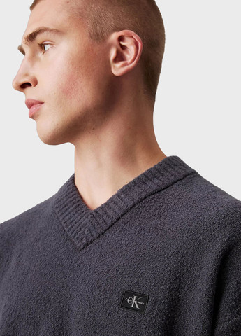Сіро-синій зимовий пуловер пуловер Calvin Klein Jeans