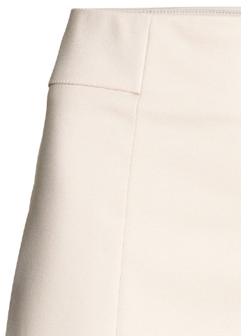 Светло-бежевая кэжуал однотонная юбка H&M карандаш