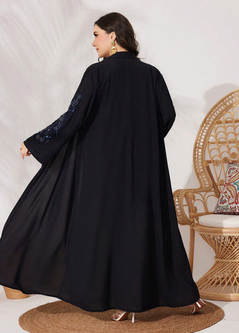 Чорна кежуал сукня SHEIN однотонна