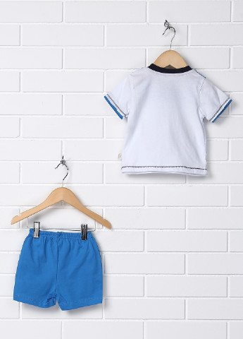 Голубой летний комплект (футболка, шорты) Bebemania