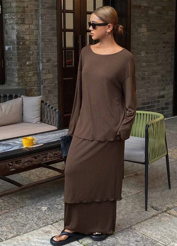 Костюм (лонгслів, спідниця) SHEIN (367004115)