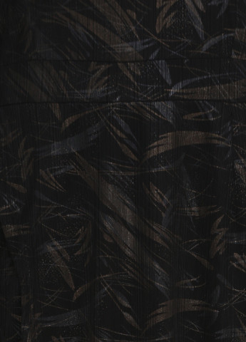 Черное кэжуал платье клеш Minus с рисунком