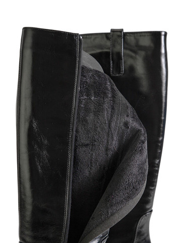 Осенние сапоги ботфорты Respect лаковые