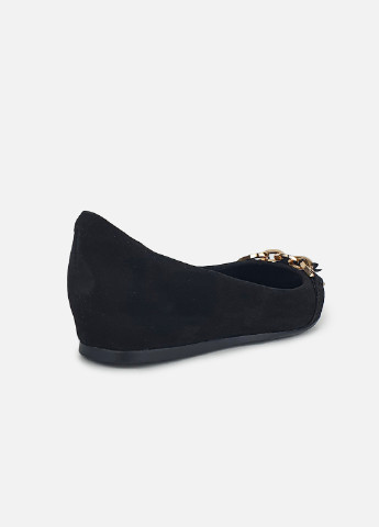 Женские туфли на низкой танкетке женские черные Maria Moro | чёрные однотонные натуральная замша (252716410)