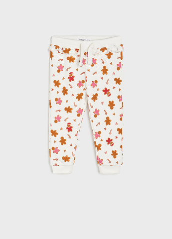 Молочные домашние демисезонные джоггеры брюки Sinsay