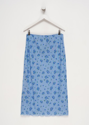 Голубая кэжуал цветочной расцветки юбка Monki