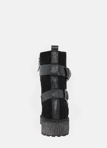 Зимние ботинки rf43325-11 черный Favi из натуральной замши