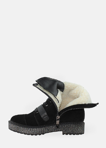 Зимние ботинки rf43325-11 черный Favi из натуральной замши