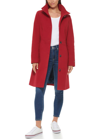 Червоне демісезонне Пальто однобортне Tommy Hilfiger