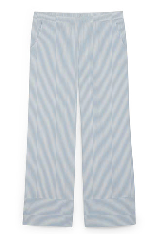 Голубые домашние летние прямые брюки C&A