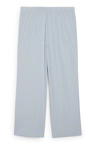 Голубые домашние летние прямые брюки C&A