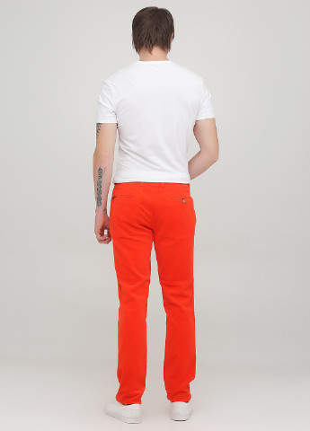 Оранжевые кэжуал демисезонные прямые брюки Ralph Lauren