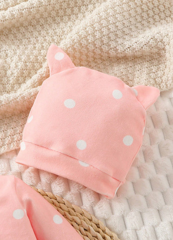 Коралова зимня піжама (чоловічок, шапочка) SHEIN