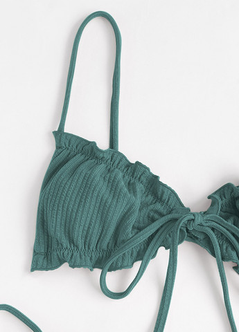 Бирюзовый летний купальник (лиф, трусики) бикини SHEIN