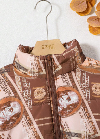 Коричнева демісезонна куртка SHEIN