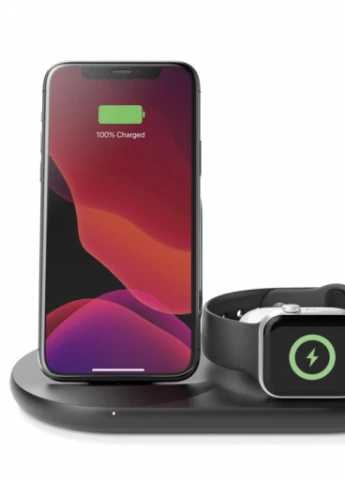 Зарядний пристрій 3-in-1 Wireless Pad / Stand / Apple Watch, black (WIZ001VFBK) Belkin (216637914)