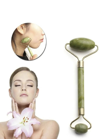 Кварцевый массажер для лица Flawless Facial Roller Massager от морщин и темных кругов Good Idea зелёный