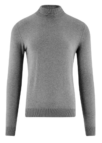 Серый демисезонный свитер Oodji