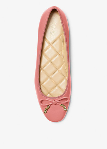 Женские балетки Michael Kors | розовые однотонные бант, логотип натуральная кожа (331808567)