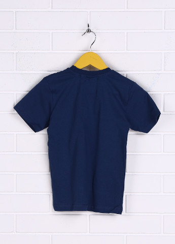 Синяя летняя футболка с коротким рукавом Enes
