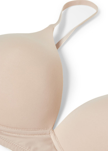 Бежевий безшовний бюстгальтер (2 шт.) C&A без кісточок поліамід