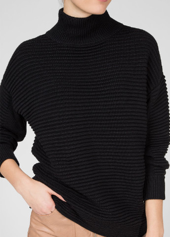 Чорний демісезонний светр Preppy