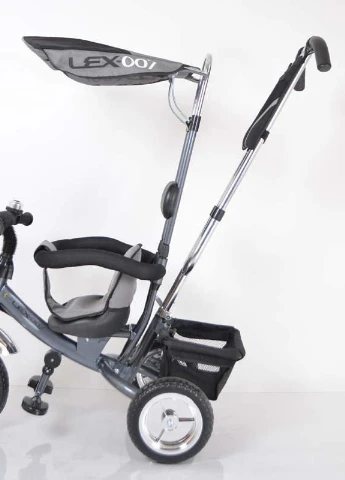 Трех-колесный Велосипед с родительской ручкой Lex-007 (10/8 EVA wheels) Grey Sigma (251788288)