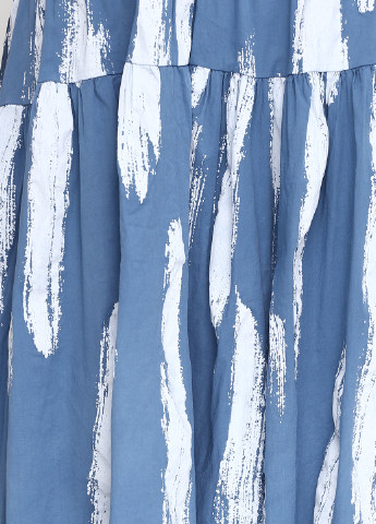 Голубое кэжуал платье New Colection с абстрактным узором