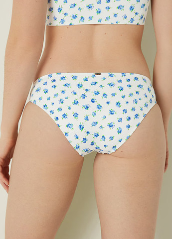 Белые купальные трусики-плавки с цветочным принтом Victoria's Secret