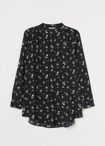 Чорна жата блуза H&M+