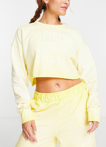 Жовтий літній комплект (світшот, шорти) Tommy Hilfiger