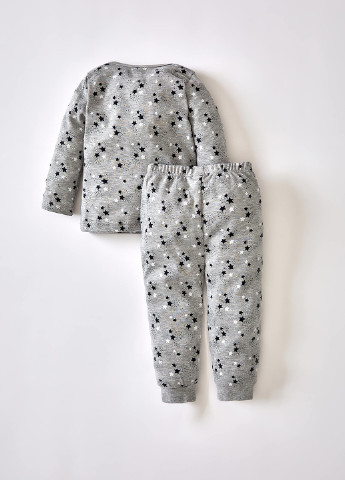 Серая всесезон пижама (лонгслив, брюки) лонгслив + брюки DeFacto