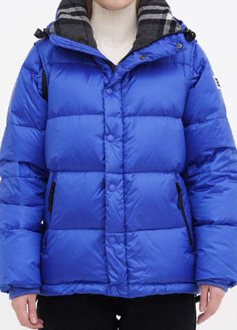 Синяя зимняя куртка 2в1 Burberry