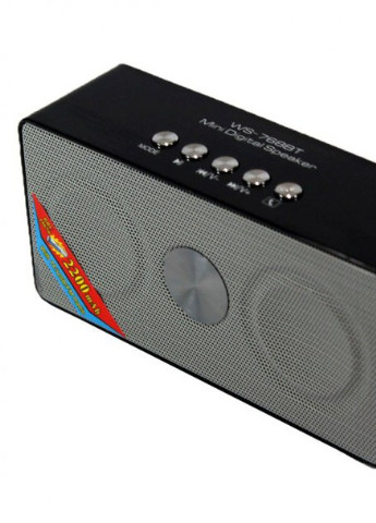 Колонка портативна WS-768 3Вт USB, SD, FM радіо, Bluetooth чорна (ws-768) XPRO (253495455)