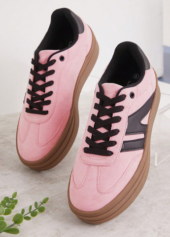 Кроссовки SHEIN розовые демисезоны (338187376)
