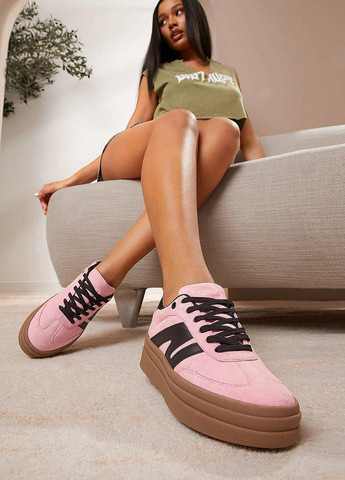 Кроссовки SHEIN розовые демисезоны (338187376)